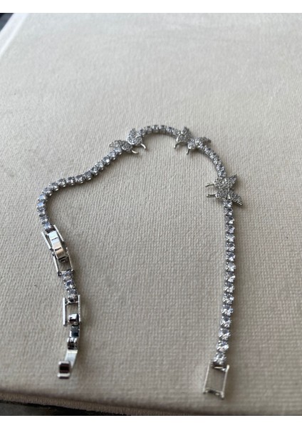 Kadın Suyolu Taşlı Çelik Bileklik modelleri