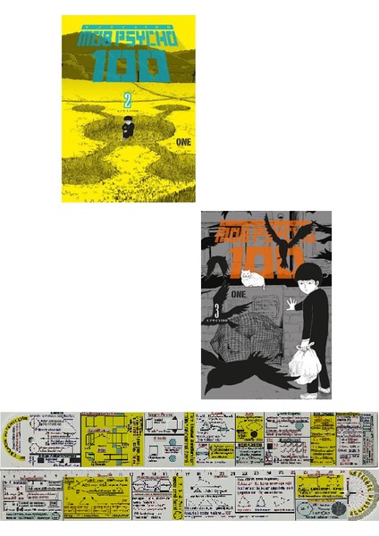 Mob Psycho 2-3. Ciltler Manga Seti + Mat. Öğreten Cetvel