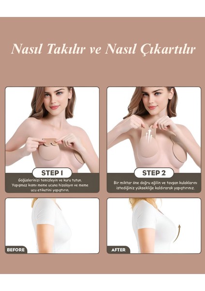 Yüksek Tutucu Özellikli Göğüs Ucu Kapatıcı Meme Kaldırıcı Hayalet Tavşan Modeli modelleri