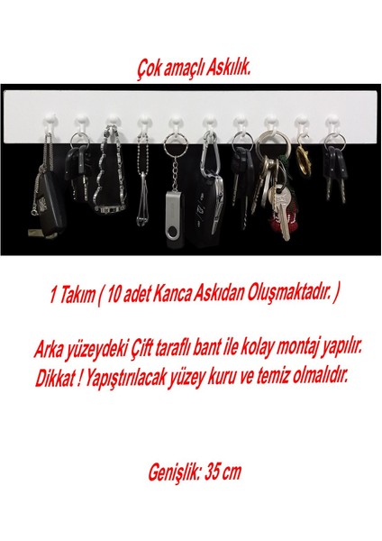 Şahin 2 Takım 20 Ad Kanca Askı Takı Askılık, Anahtarlık, Çok Amaçlı , Aksesuar , Kolye Askılık, Ucuz Hediyelik- Beyaz indirimleri