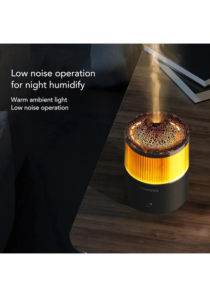 Volkan Nemlendirici, Renkli LED Işıklı 200ML Çok Fonksiyonlu Uçucu Yağ Difüzörü, Ev Yatak Odası Ofis Yoga Için Düşük Gürültülü Aromaterapi Difüzörü, Susuz Otomatik Kapanma fiyatları