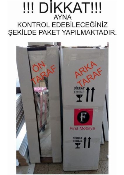 Yıldız Duvara Asma Aynalı Hediyelik Çok Amaçlı Takı Dolabı Beyaz fırsatları