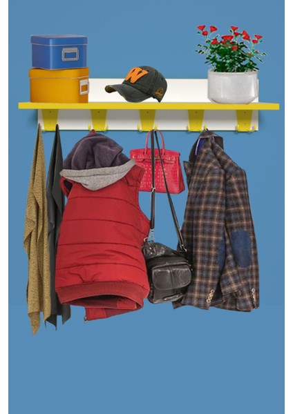 - Biricik - Portmanto - Askılık - Çok Amaçlı - Hediyelik - Beyaz - Sarı