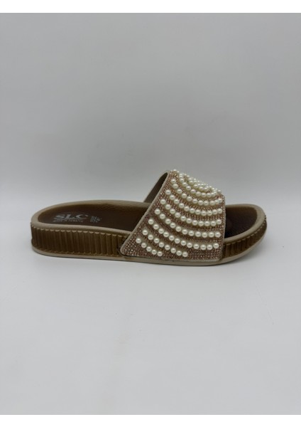 Yuvarlak Detaylı Taşlı Boncuklu Terlik fiyatları