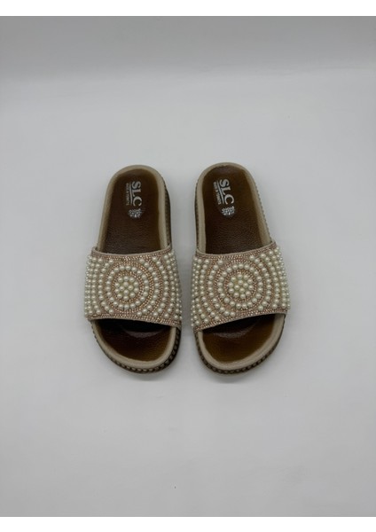 Yuvarlak Detaylı Taşlı Boncuklu Terlik fırsatları