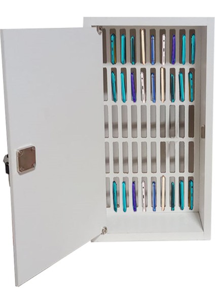 Cep Telefonu Saklama Kabini - Hediyelik - Çok Amaçlı Dolap -Beyaz