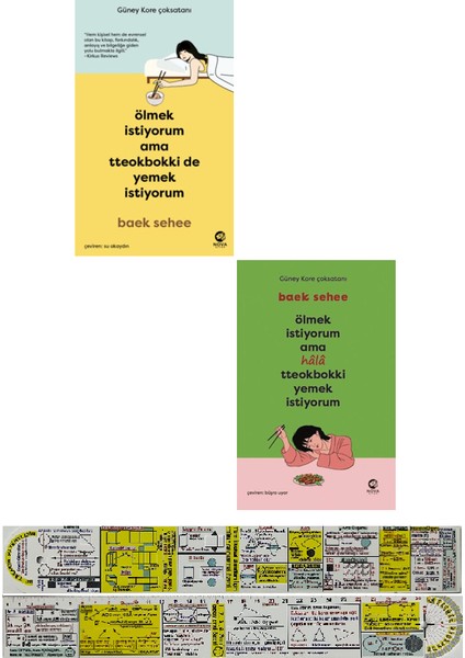 Ölmek Istiyorum Ama Tteokbokki De Yemek Istiyorum 2 Kitap Set + Mat. Öğreten Cetvel