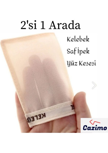 Ipek Yüz Kesesi + Hakiki Krep Kalın Banyo Kesesi 2’li Cilt Arındırıcı Set modelleri