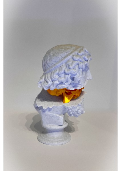 Dekoratif ' Insight Unveiled ' Heykeli Büst Beyaz Heykel Boy 25CM indirimleri