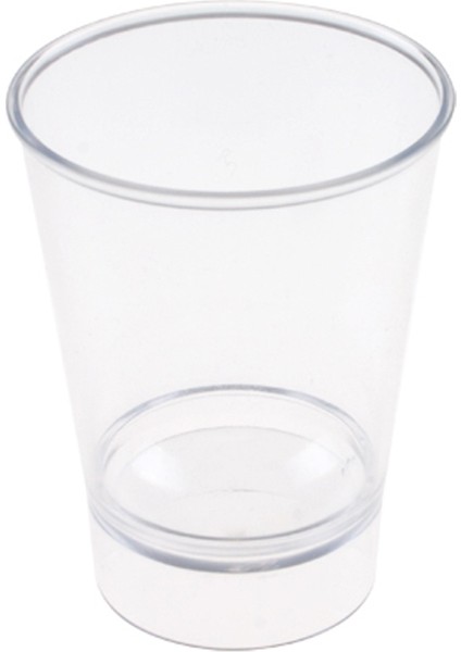 Kristal Akrilik Shot Bardağı Şeffaf 50 cc (12 Adet)