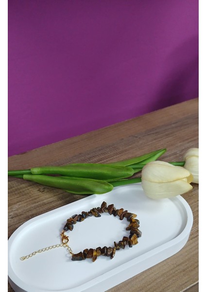 Kaplan Gözü Doğal Kırıktaş Bileklik