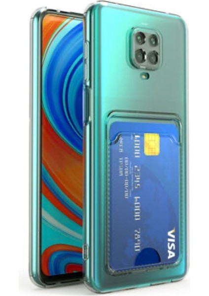 Xiaomi Redmi Note 9 Pro Şeffaf Kartlıklı Silikon Elefon Kılıfı Kapak Cover Case fiyatları