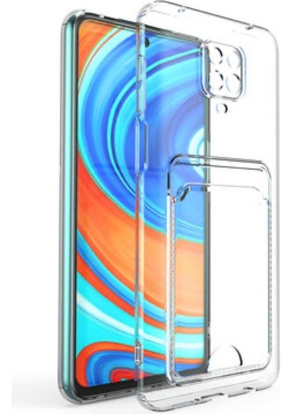 Xiaomi Redmi Note 9 Pro Şeffaf Kartlıklı Silikon Elefon Kılıfı Kapak Cover Case fırsatları