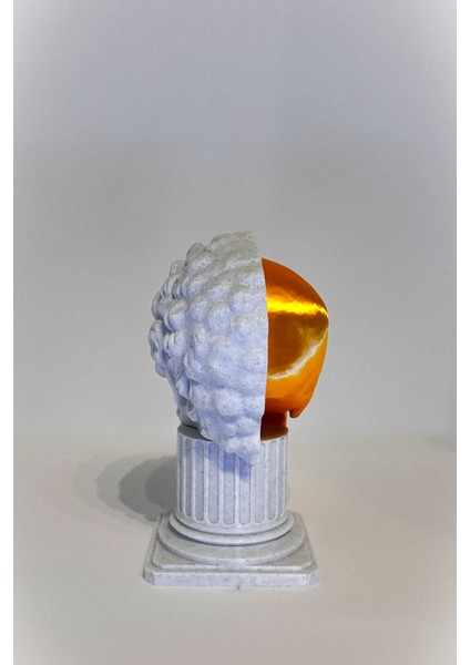 Dekoratif ' Marcus Aurelius' Heykeli Büst Beyaz Heykel Boy 22CM fırsatları