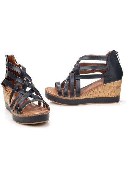 Frzn 03191 Kadın Dolgu Topuk Sandalet Ayakkabı fiyatları