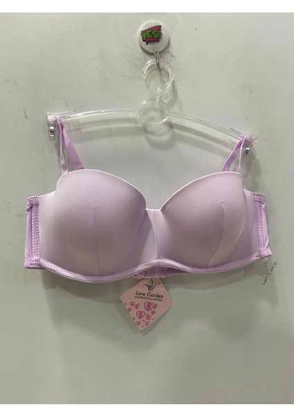 Kadın Destekli Balenli Lotus Sütyen – Lila