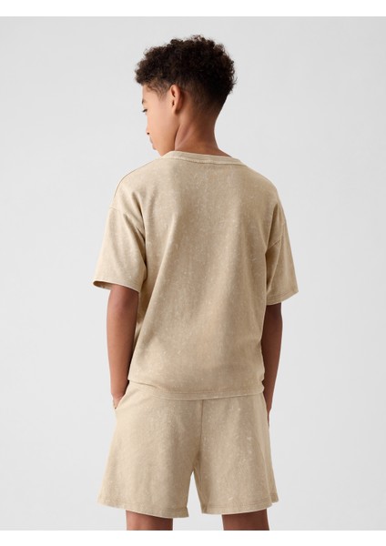 Erkek Çocuk Bej Jersey T-Shirt modelleri