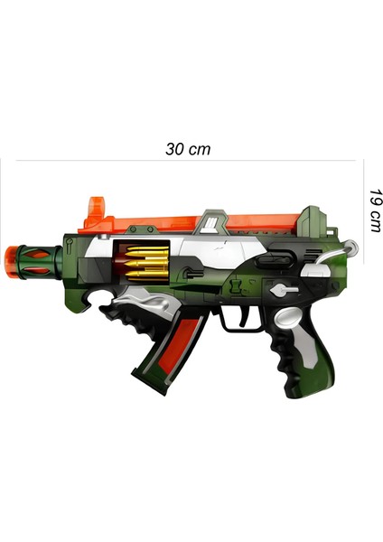 Pilli Işıklı Sesli Oyuncak Taramalı Silah - Gerçekçi Asker Macerası indirimleri