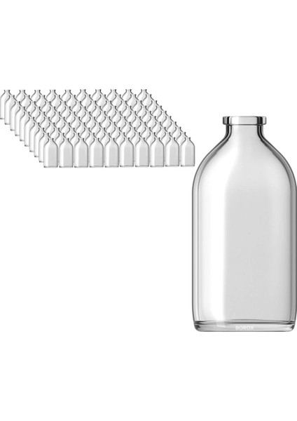 10 adet 100ML Mantar Tıpa Kapaklı Şeffaf Cam Şişe 10 Adet