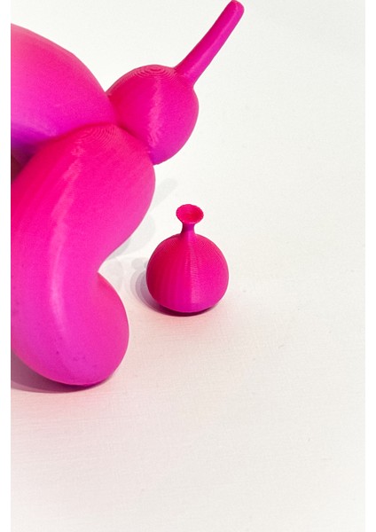 Tatlı Balon Oturan Köpek 16 cm Pembe modelleri