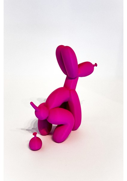 Tatlı Balon Oturan Köpek 16 cm Pembe fırsatları