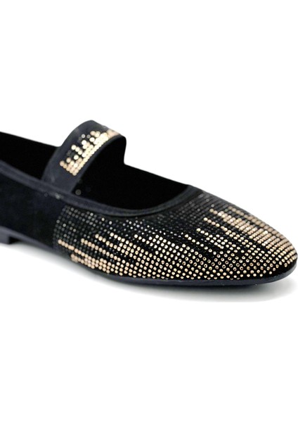 Larne Damla Taş Detaylı Günlük Kadın Babet Siyah fırsatları