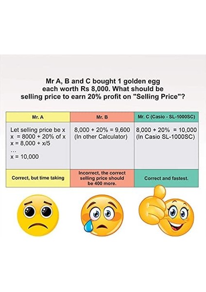 SL-1000SC-BU 10 Hane Mavi Hesap Makinesi modelleri