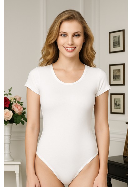 Kadın Yarım Kol Çıtçıtlı Badi/zıbın - %90 Pamuk (Lilitime)