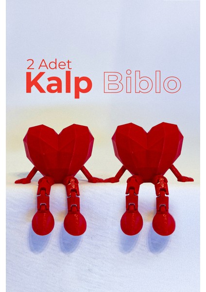 Kalp Biblo 2 Adet