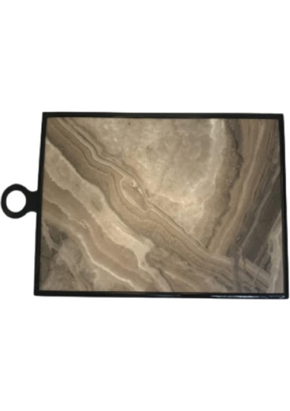 8683200804252 Mermer Desenli Kesme Tahtası- Sunum Tepsisi, Çok Renkli, Medium