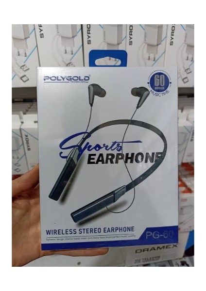 Pg-60 Boyun Bantlı Bluetooth Kulaklık Bluetooth Versiyonu: 5.3