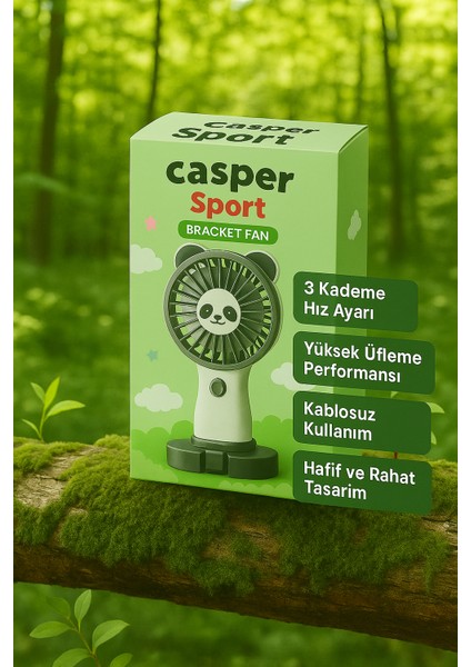 Mini El Fanı Hayvan Figürlü Vantilatör Süper Güçlü Mini Fan Klima Fan