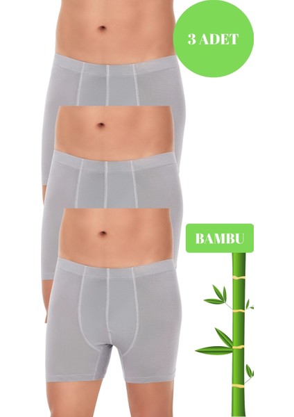 Yıldız Erkek 3 Lü Organik Bambu Pamuklu Kemer Boxer