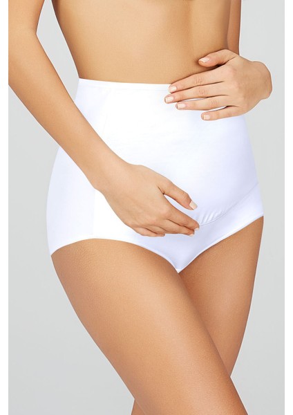 Beyaz Basic Düz Hamile Külot