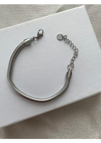 Silver Çelik Yuvarlak Modelli Bileklik modelleri