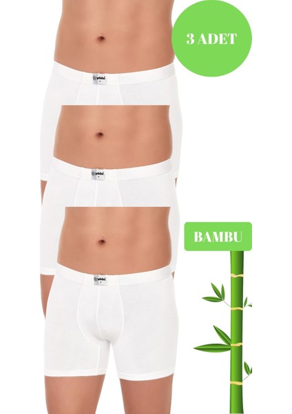 Yıldız Erkek 3 Lü Organik Bambu Pamuklu Kemer Boxer