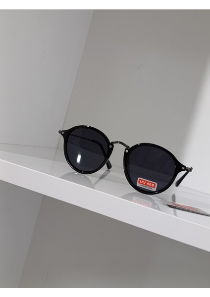 Yuvarlak Güneş Gözlüğü Siyah
