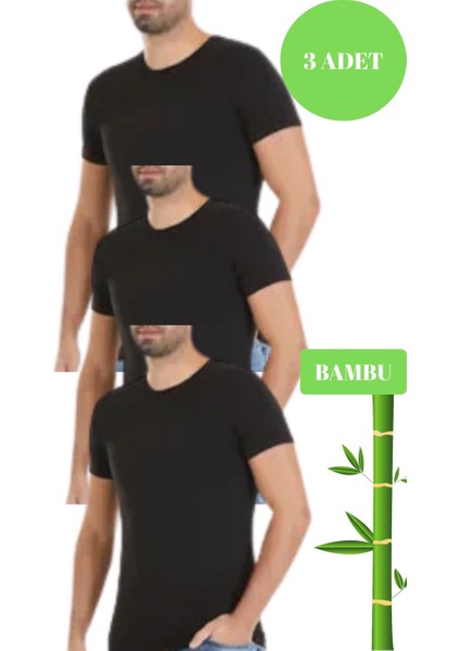 Yıldız Erkek 3 Lü Organik Bambu Sıfır Yaka T-Shirt