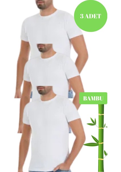Yıldız Erkek 3 Lü Organik Bambu Sıfır Yaka T-Shirt