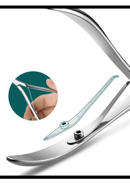 5 mm Manikür Pedikür Makası - Et Makası - Kütikül Temizleyici Pens Profesyonel Cerrahi Çelik 721927 indirimleri