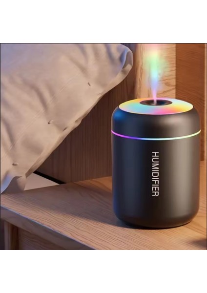 Rgb Siyah 180 ml USB Ultrasonik Ofis Oda ve Araba Hava Nemlendirici Buhar Makinesi Aroma Difizörü fiyatları