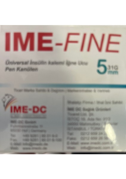 Insülin Kalem Iğne Ucu 5mm