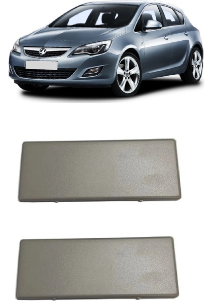 Opel Astra J Hb & Sedan 2009-2019 Uyumlu Gri Güneşlik Makyaj Ayna Kapağı Sağ+Sol Takım 2 Adet