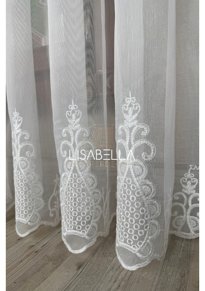 Şehzade Ttm Ağır dökümlü Kord Nakışlı Yumuşak Tül Perde Ütü Istemez (Pilesiz Düz Dikiş) fırsatları