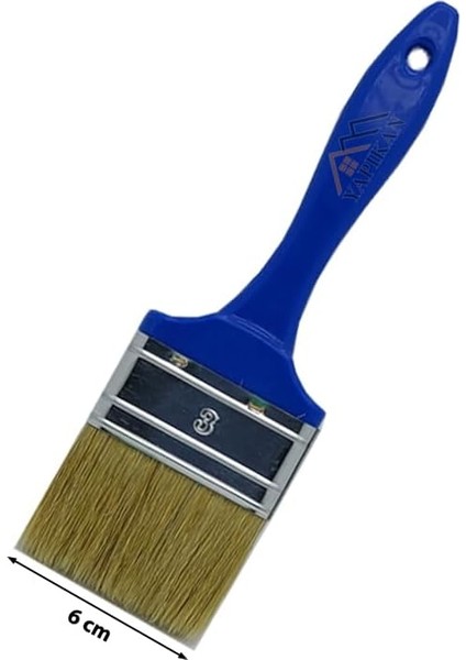 Profesyonel 3 No Ince Uçlu Boya Fırçası – Ahşap ve Dekoratif Yüzeyler Için