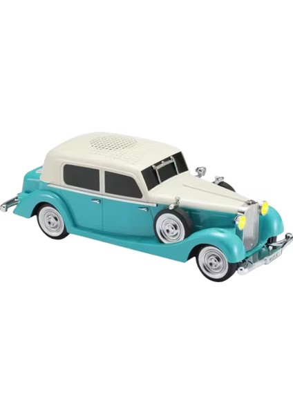 Ws-1934 Pontiac Sedan Diecast Araba Bluetooth Hoparlör Işıklı, Tekerlekli, Fm Radyo Ve Usb Destekli Müzik Kutusu