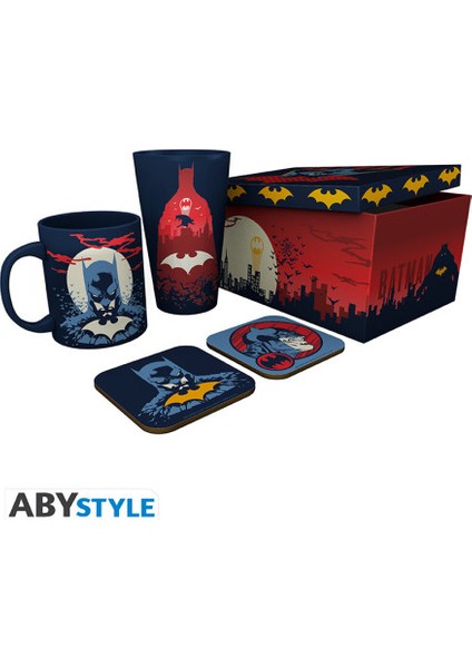 Abystyle - Dc Comıcs - Pck Glass Xxl + Mug + 2 Coasters "glow" Hediye Seti - GFB0101