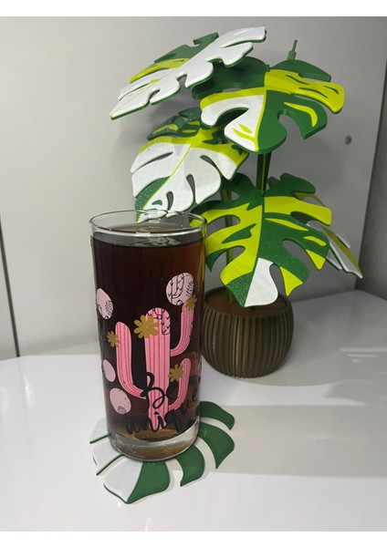 3dyapay Çiçek Bardak Altlığı