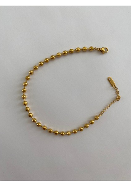 Çelik Boncuklu Model Gold Halhal fiyatları