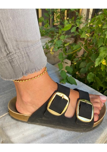 Çelik Boncuklu Model Gold Halhal indirimleri